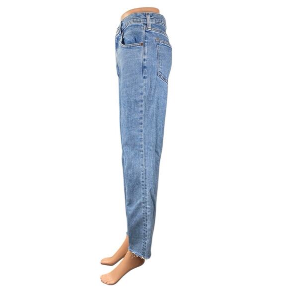 Abercrombie & Fitch The Ankle Straight Ultra High Rise Flare Denim Jeans Size 27 - Picture 2 of 5